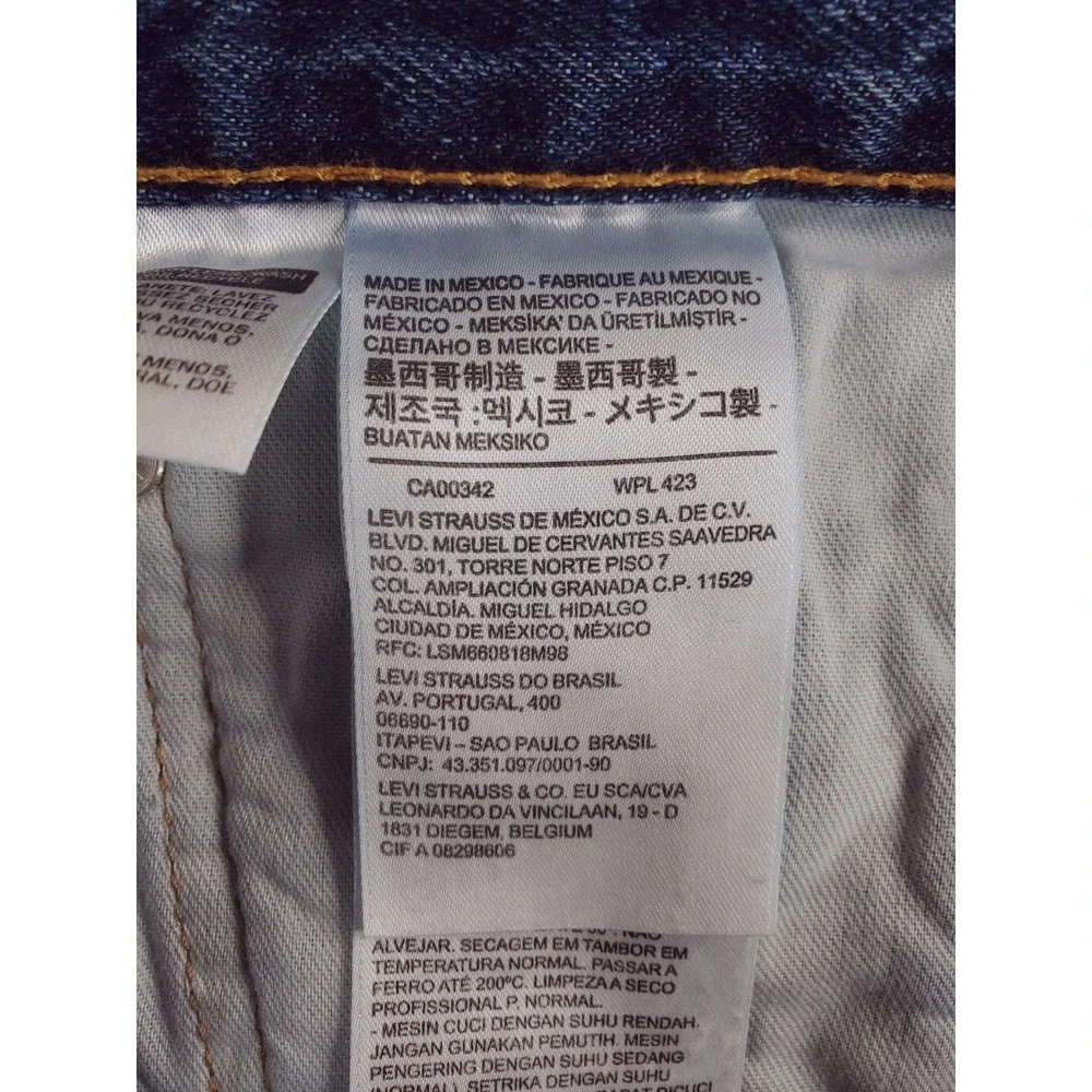 Levis 550 Jeans Mens 38x30 Blue Relaxed Tapered Baggy Work Pants 90s Stone Wash